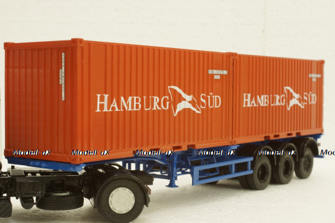 Маз-938920 контейнеровоз, п/прицеп, 102163, АвтоИстория 1:43