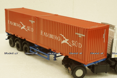 Маз-938920 контейнеровоз, п/прицеп, 102163, АвтоИстория 1:43