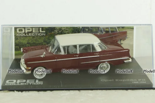 Opel Kapitan PII 1959, red, OPC018, Opel Collection #18 1:43