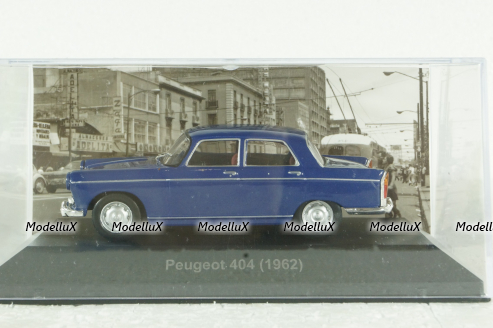 Peugeot 404, 1962, blue, Grandes Autos, Altaya 1:43