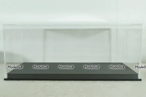 Бокс для моделей с кожаной подставкой - Черный, 30,6*14,6*11,3 (Д*В*Ш), LUXBOX 1:18