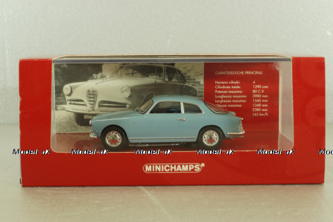 Alfa Romeo Giulietta Sprint 1954, blue, 403120403, Minichamps 1:43