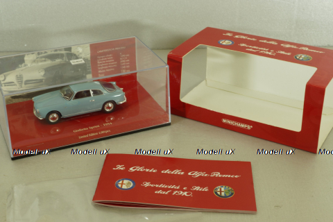 Alfa Romeo Giulietta Sprint 1954, blue, 403120403, Minichamps 1:43