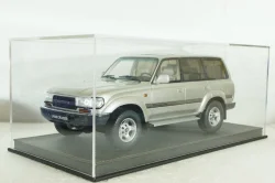 Бокс для моделей с кожаной подставкой - Черный, 30,6*14,6*11,3 (Д*В*Ш), LUXBOX 1:18