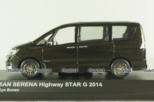 Nissan Serena Highway Star, Gybrid 2014, brown, 03871TB, Kyosho 1:43