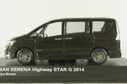 Nissan Serena Highway Star, Gybrid 2014, brown, 03871TB, Kyosho 1:43