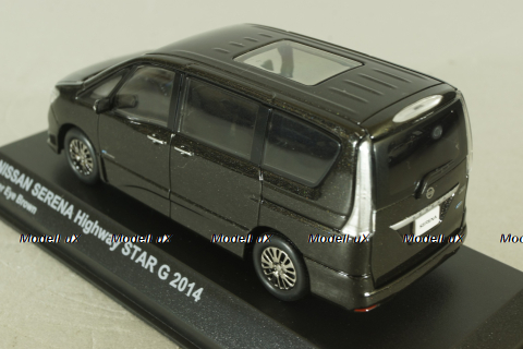 Nissan Serena Highway Star, Gybrid 2014, brown, 03871TB, Kyosho 1:43