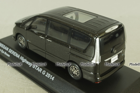 Nissan Serena Highway Star, Gybrid 2014, brown, 03871TB, Kyosho 1:43
