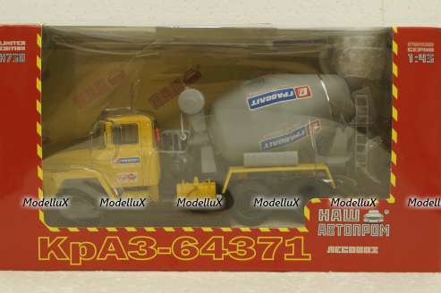 Краз-64371 миксер 4х6, TruckTyr 1:43