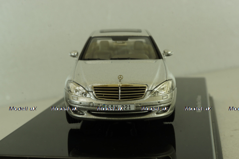 Mercedes S 500 (W221) 2006, silver, 56201, Autoart 1:43