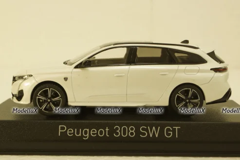 Peugeot 308 Sw Gt Pearl White 2021, 473937, Norev 1:43