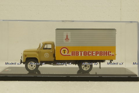 Газ-52 фургон Автосервис бежевый 1980г, TruckTyr 1:43