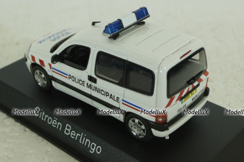 Citroën Berlingo Police Municipale 2004, white, 155725, Norev 1:43