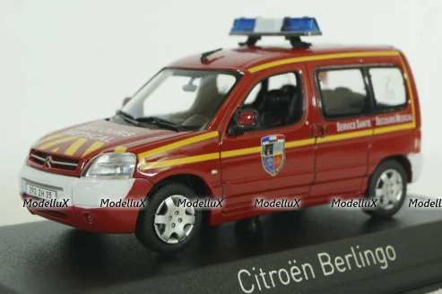Citroën Berlingo Firefighters (Medical Assistance) 2004, red, 155722, Norev 1:43