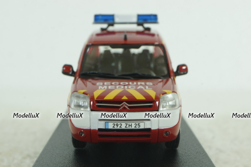 Citroën Berlingo Firefighters (Medical Assistance) 2004, red, 155722, Norev 1:43