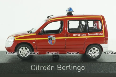 Citroën Berlingo Firefighters (Medical Assistance) 2004, red, 155722, Norev 1:43