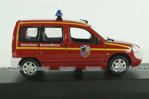 Citroën Berlingo Firefighters (Medical Assistance) 2004, red, 155722, Norev 1:43