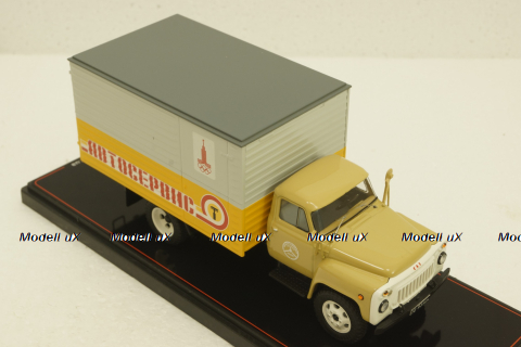 Газ-52 фургон Автосервис бежевый 1980г, TruckTyr 1:43