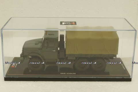 Зил-433420 6х6 с тентом, зеленый, TruckTyr 1:43