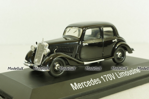 Mercedes 170V (W136) Limousine 1936, black, 02361, Schuco 1:43