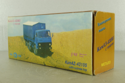Камаз-43105 с тентом, поворотный мост, хаки, Элекон 1:43