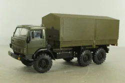 Камаз-43105 с тентом, поворотный мост, хаки, Элекон 1:43