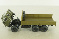 Камаз-43105 с тентом, поворотный мост, хаки, Элекон 1:43