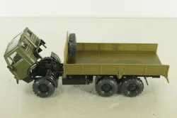 Камаз-43105 с тентом, поворотный мост, хаки, Элекон 1:43