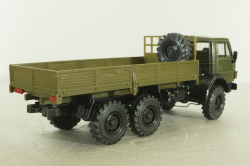Камаз-43105 с тентом, поворотный мост, хаки, Элекон 1:43