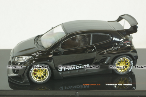Toyota Pandem GR Yaris, black, MOC340, IXO 1:43