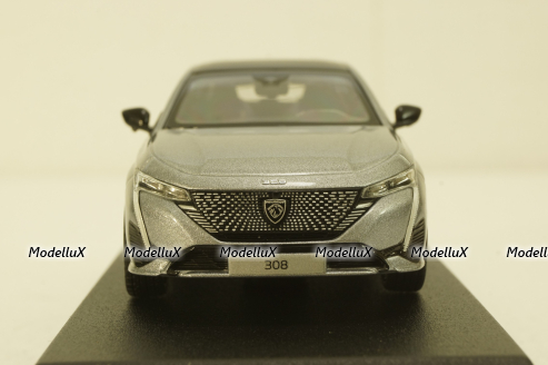 Peugeot 308 GT 2021 Artense Grey, 473931, Norev 1:43