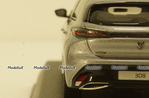 Peugeot 308 GT 2021 Artense Grey, 473931, Norev 1:43