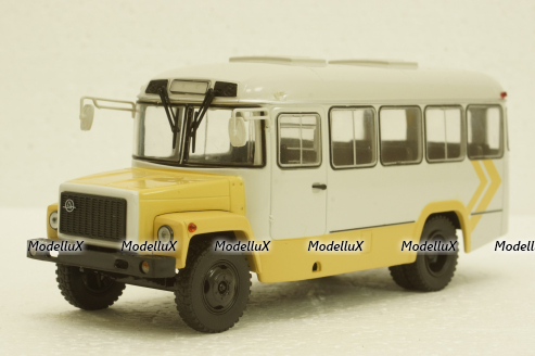 Кавз-3976, бежевый/серый, АвтоИстория 1:43