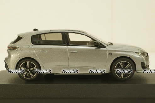 Peugeot 308 GT 2021 Artense Grey, 473931, Norev 1:43