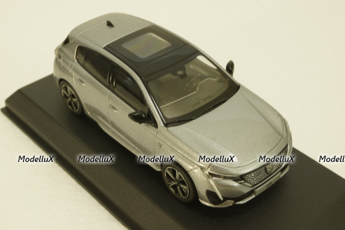 Peugeot 308 GT 2021 Artense Grey, 473931, Norev 1:43