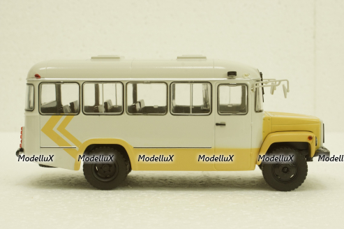 Кавз-3976, бежевый/серый, АвтоИстория 1:43