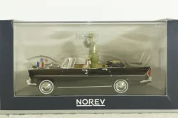 Simca V8 Chamboard Presidentielle w/figure General de Gaulle 1960, black, Norev 1:43
