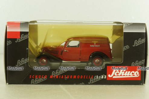 Mercedes 170V (W136) Covered wagon 1946, red,  02253, Schuco 1:43