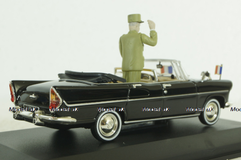 Simca V8 Chamboard Presidentielle 1960 W/Figure General de Gaulle, Norev 1:43