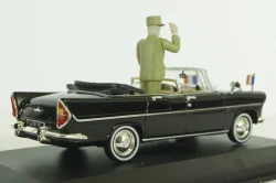 Simca V8 Chamboard Presidentielle w/figure General de Gaulle 1960, black, Norev 1:43