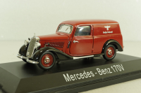Mercedes 170V (W136) Covered wagon 1946, red,  02253, Schuco 1:43