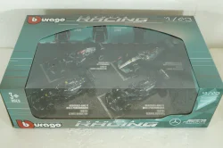 Mercedes AMG Petronas Set F1 4X W14 Team, Набор болидов Mercedes GP из 4х машин Формула 1 , BU38093-PACK, Bburago 1:43
