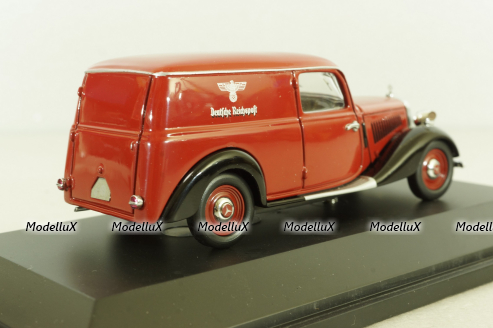 Mercedes 170V (W136) Covered wagon 1946, red,  02253, Schuco 1:43