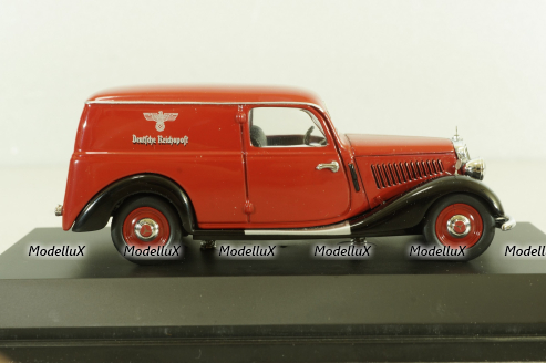 Mercedes 170V (W136) Covered wagon 1946, red,  02253, Schuco 1:43