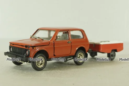 Ваз-2121 Нива с прицепом скиф,Тантал/Радон 1:43