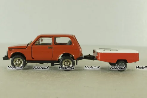 Ваз-2121 Нива с прицепом скиф,Тантал/Радон 1:43