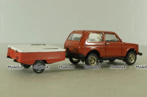 Ваз-2121 Нива с прицепом скиф,Тантал/Радон 1:43