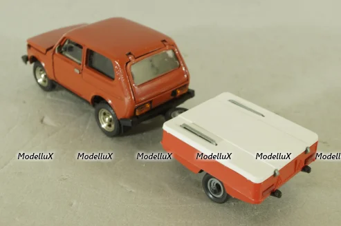 Ваз-2121 Нива с прицепом скиф,Тантал/Радон 1:43