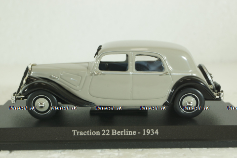 Citroen Traction 22 Berline, grey, 1934, Atlas 1:43