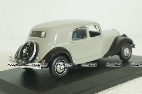 Citroen Traction 22 Berline, grey, 1934, Atlas 1:43